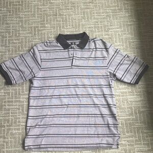Gear for Sports Striped Polo Shirt with Stretch. Size L.